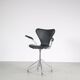 Chaise de bureau pivotante « 3217 » des années 1950 par Arne Jacobsen pour Fritz Hansen, Danemark