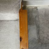 Brutalist pine sofa, 60s/70s