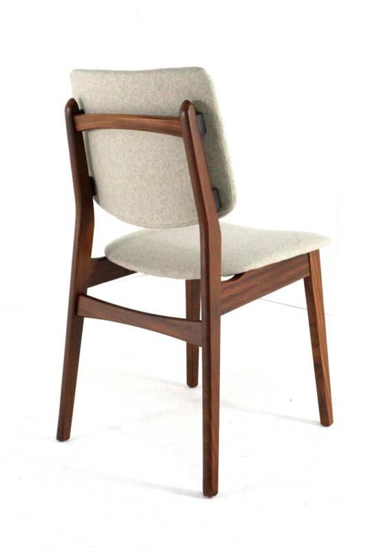 Set of 4 dining chairs 'Overpelt' - mid century dutch design in teak