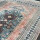 Oriental Persian wool rug Pakistan light blue 200x300