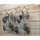 Transparent and fume’ “poliedri” murano glass wall sconce