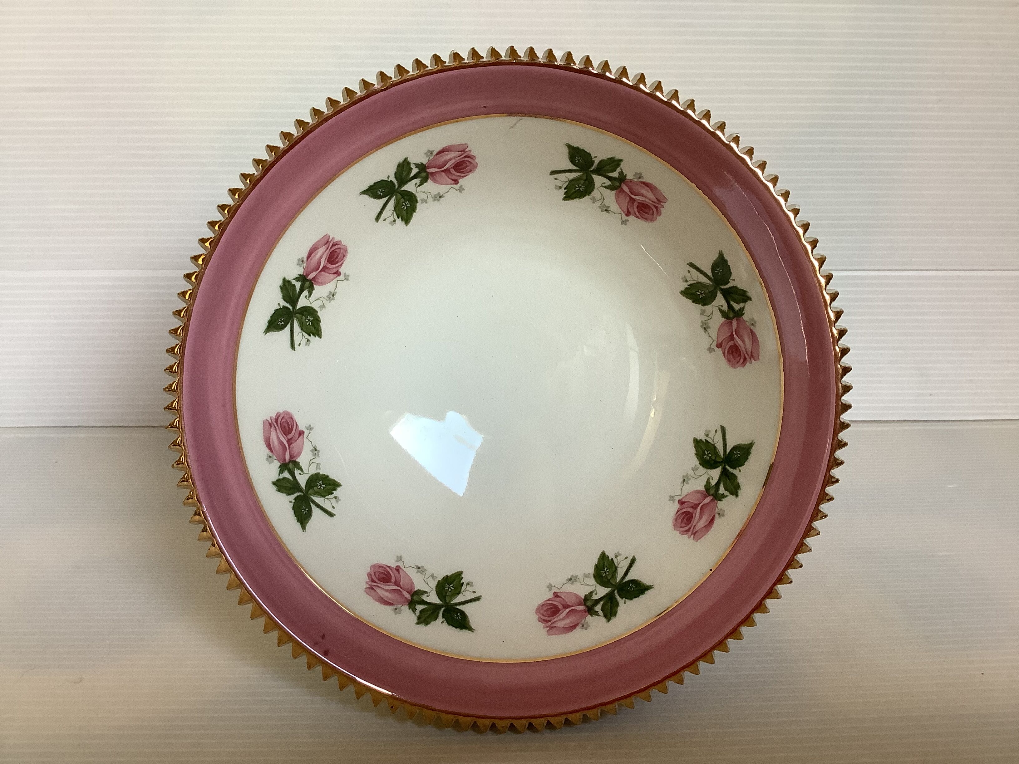 Empty pocket small foot cup pink flowers