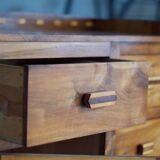 Arts & crafts solid wood sideboard/chest of drawers - France 1950