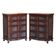 Pair of vintage hardwood carved chests of drawers