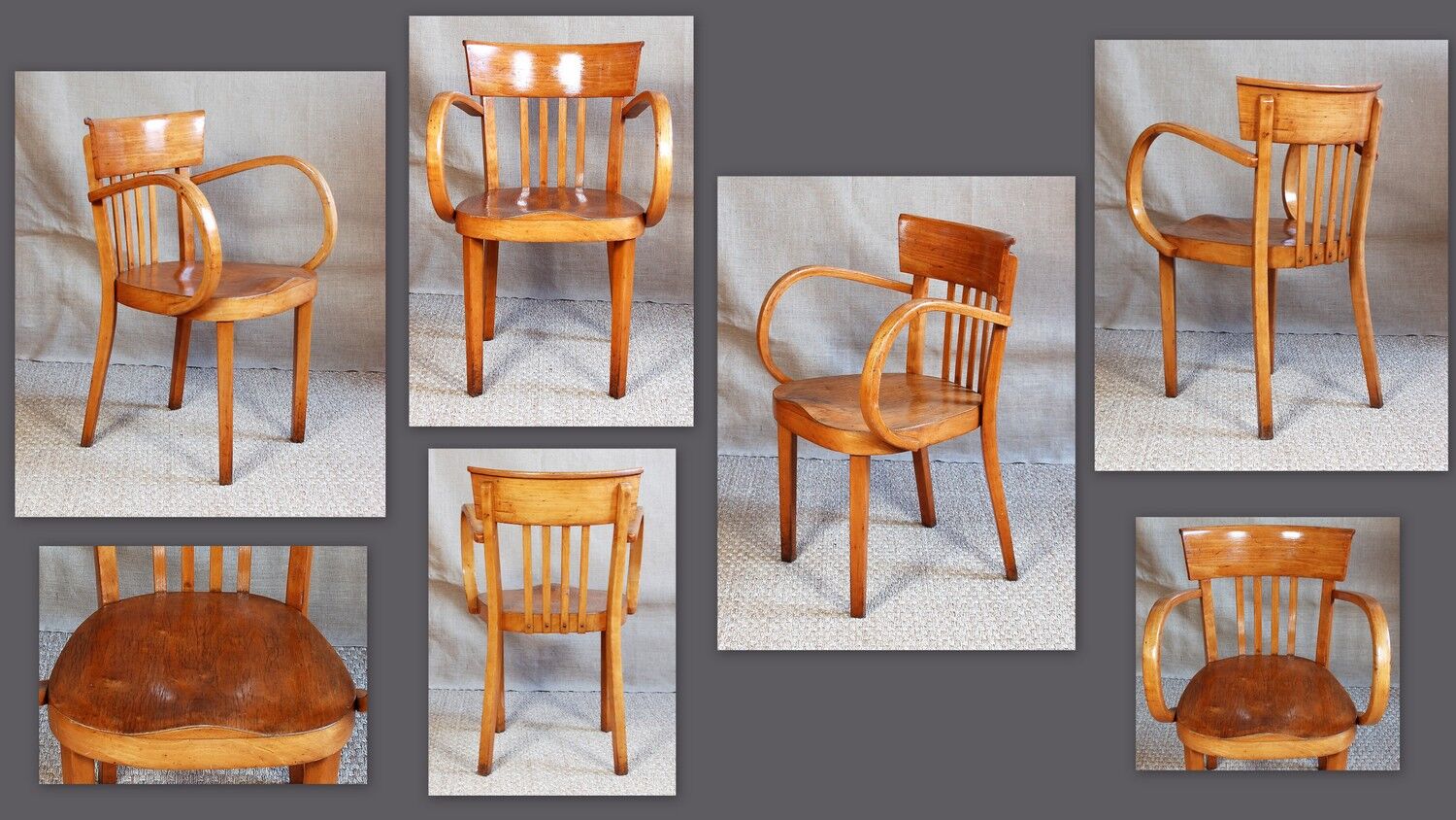 40s bistro-style office chair