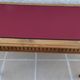 Antique desk with 2 drawers and burgundy faux leather top - Very good condition -
