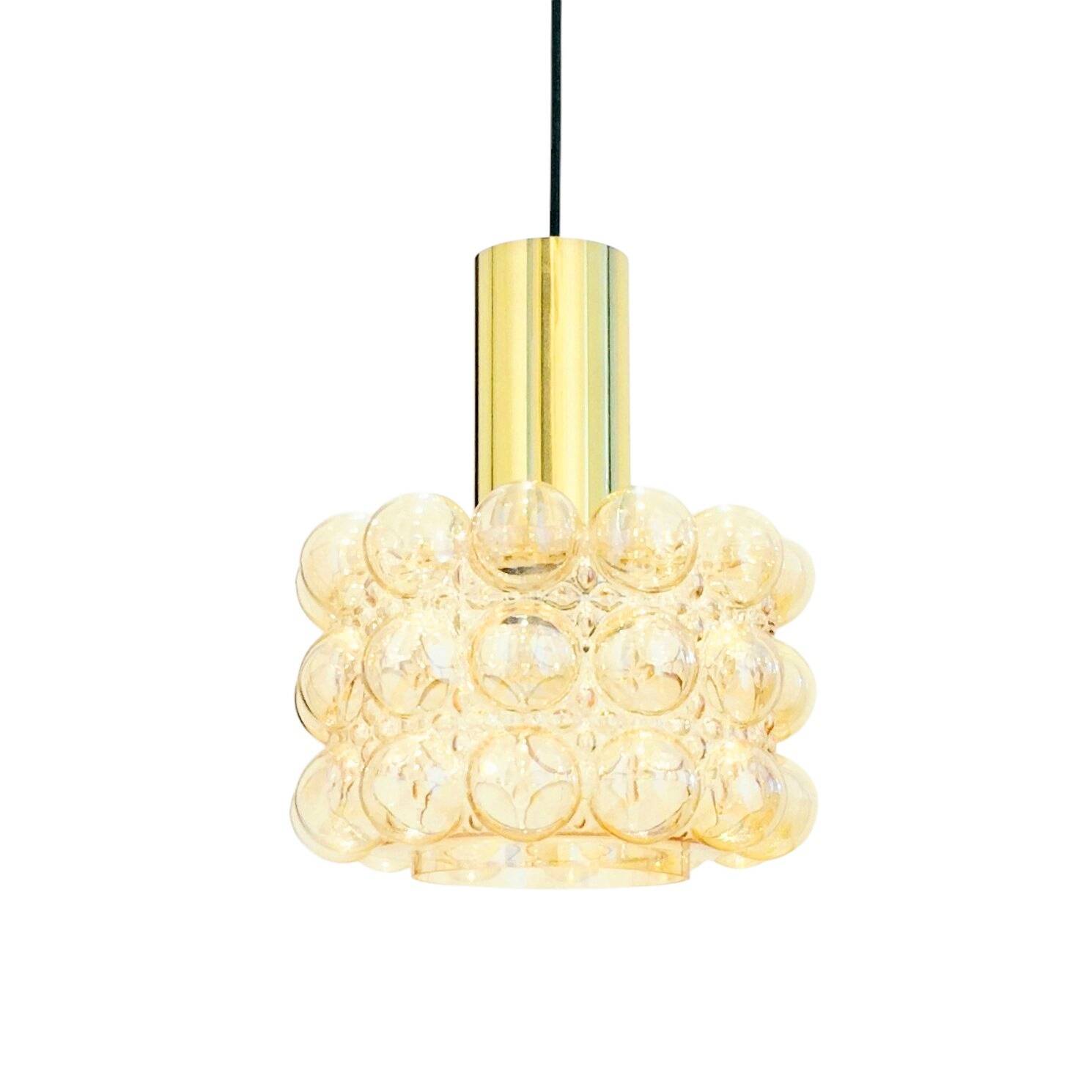 Mid-Century Space Age Bubble Glass Ceiling Light by H. Tynell for Limburg