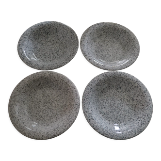 Set of 4 hollow plates Quadrifoglio