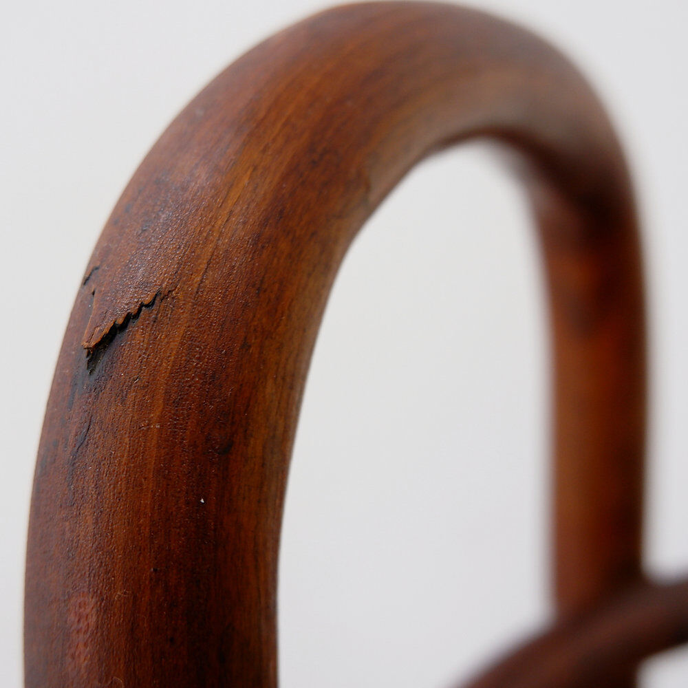 Curved wooden pedestal base - plant stand attributed to Jacob & Josef Kohn, 1890s