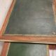 Flat desk louis XVI style Green leather top XX century