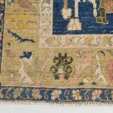 5x9 Peach Red Dark Blue Persian Area Rug, 153x290Cm SK 18900