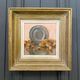 Oil on panel still life Henri Durand plate and fruits 20th century