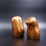 Bronze busts of men and women