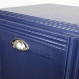 Art deco midnight blue chest of drawers 1950 france