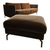 Bo Concept sofa and pouf