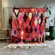 Modern Moroccan Berber Rug 200x300 cm – Geometric wool area rug, pink Boujad style