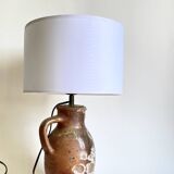 1900 jug lamp, cotton shade