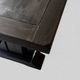 Wooden table with a black patina and two extensions – 180 to 260 cm