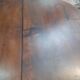 Table demi lune en noyer
