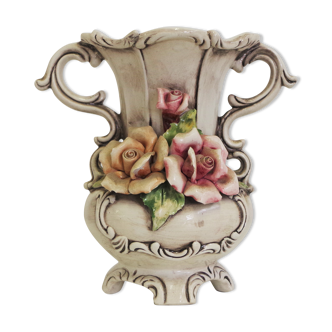 Cruche florale Capodimonte 1940