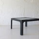Italian glass top coffee table, 1970s