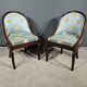 Pair of Mahogany Gondola Chairs, Restoration period – Part 1 of the 19th century