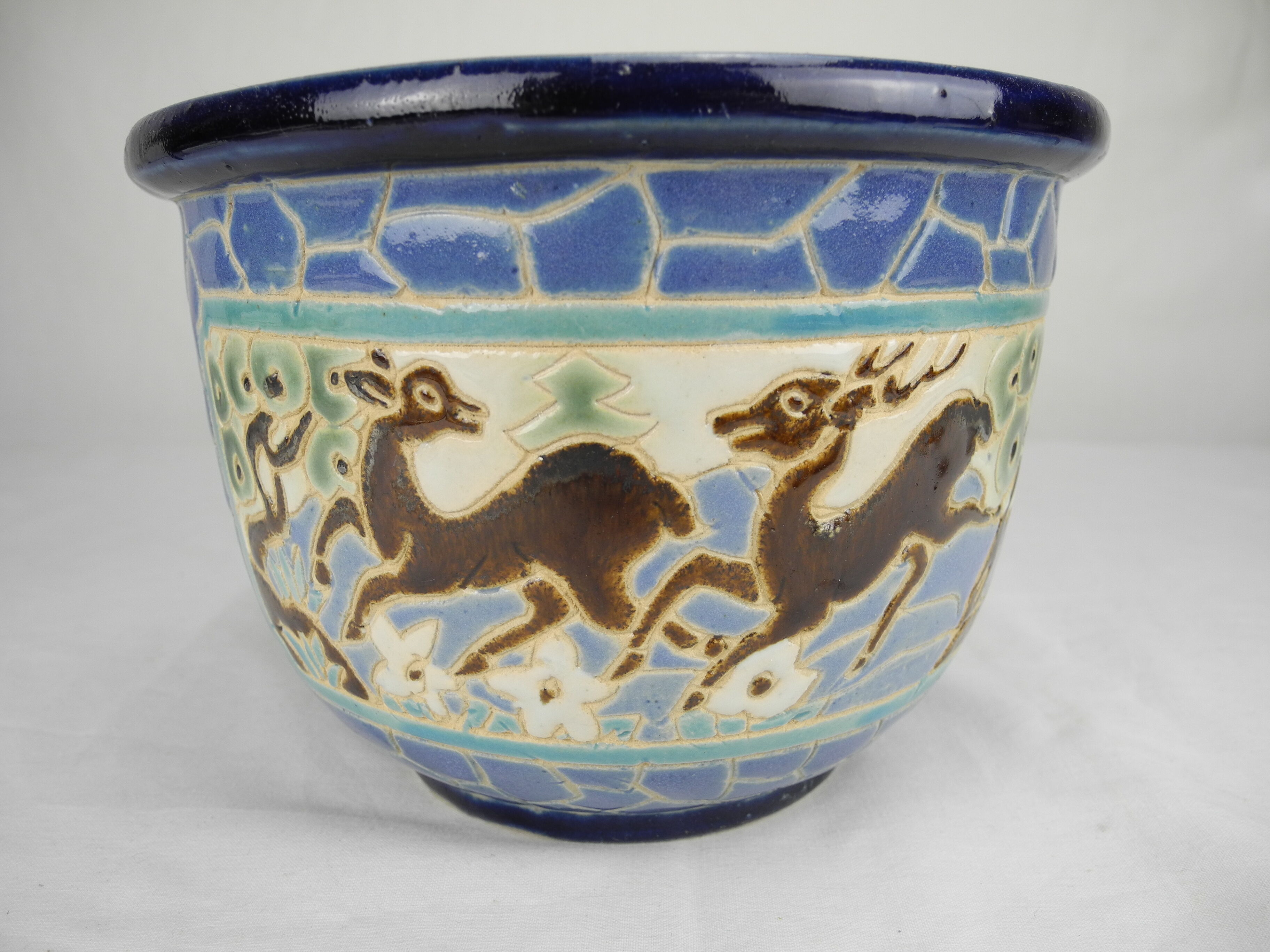 Old pot flowers cache pot mosaic mosaic vintage mosaic flowerpot