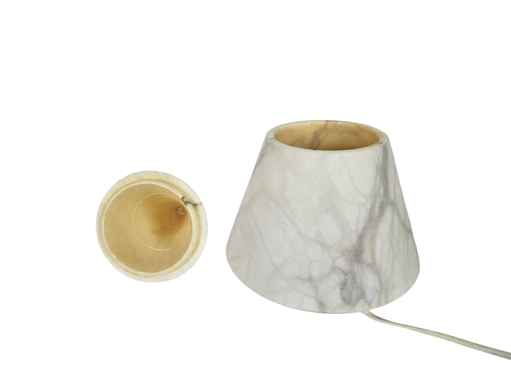 Pegasan S.L. - alabaster - Spain - cone - table lamp - 80's