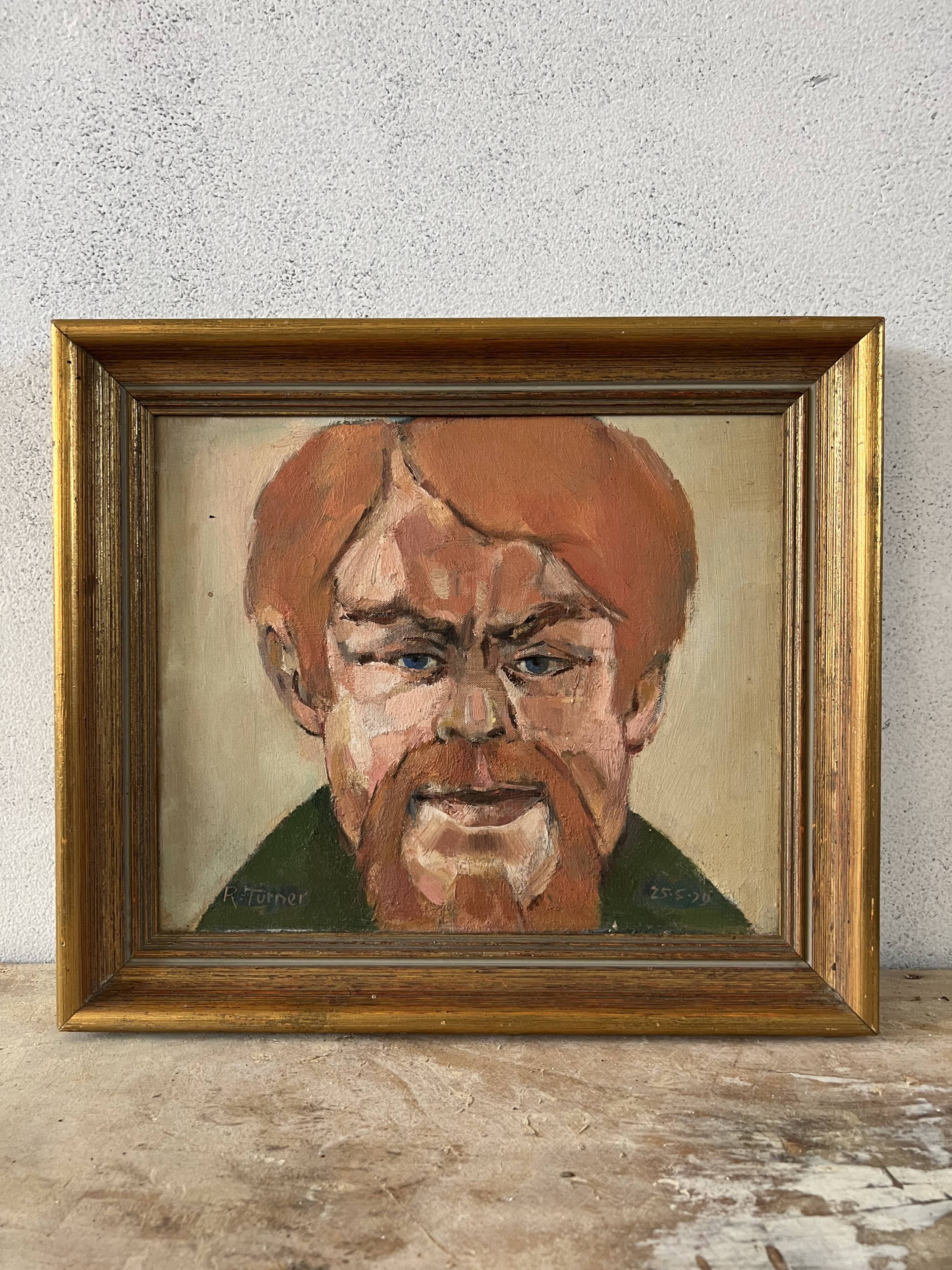 Old painting portrait