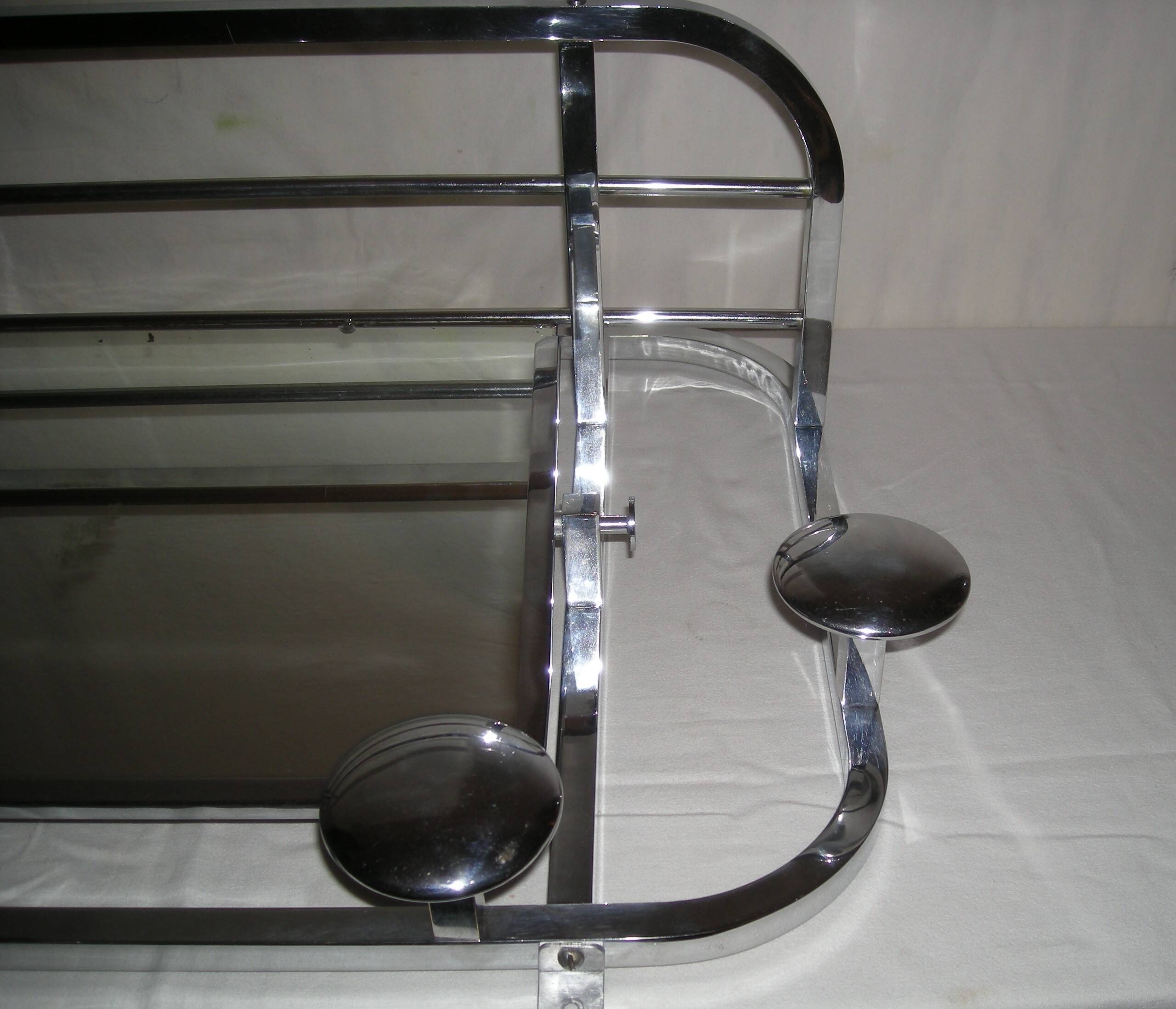 Art Deco wall-mounted coat rack from the 1930s