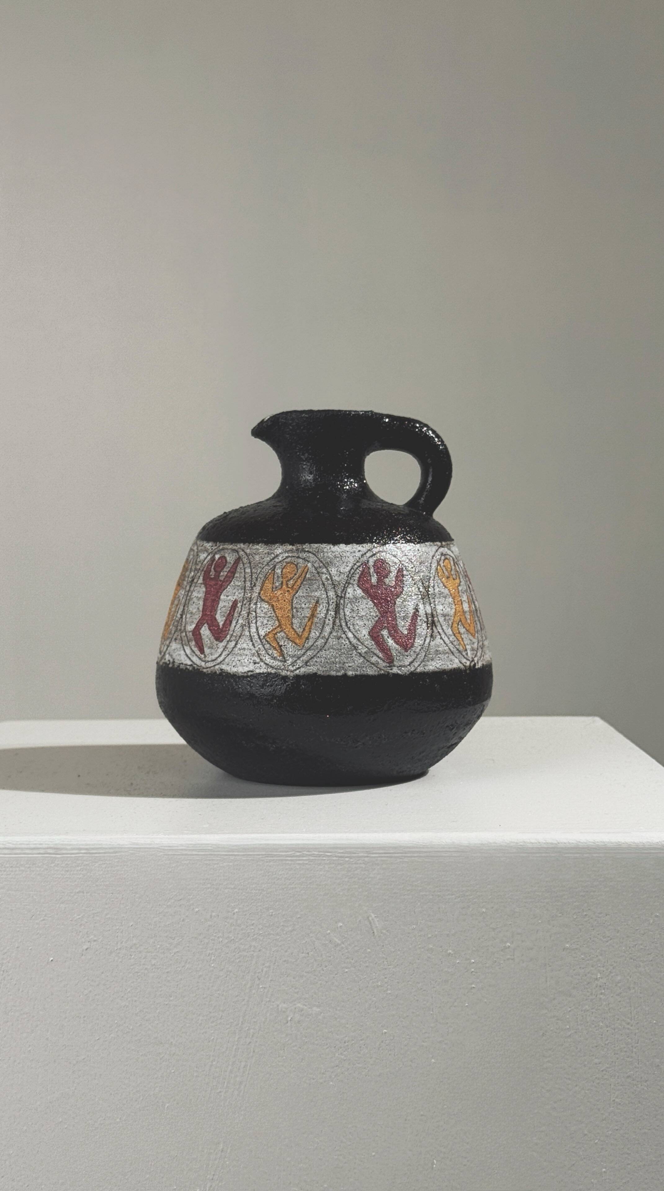 Rare stoneware vase by the potters of Accolay