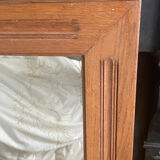 Mercury mirror. Frame in solid oak wood.