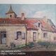 Huile sur carton - 35 x 27 cm - ferme à villemardy Edouard Leverd (1881-1950)