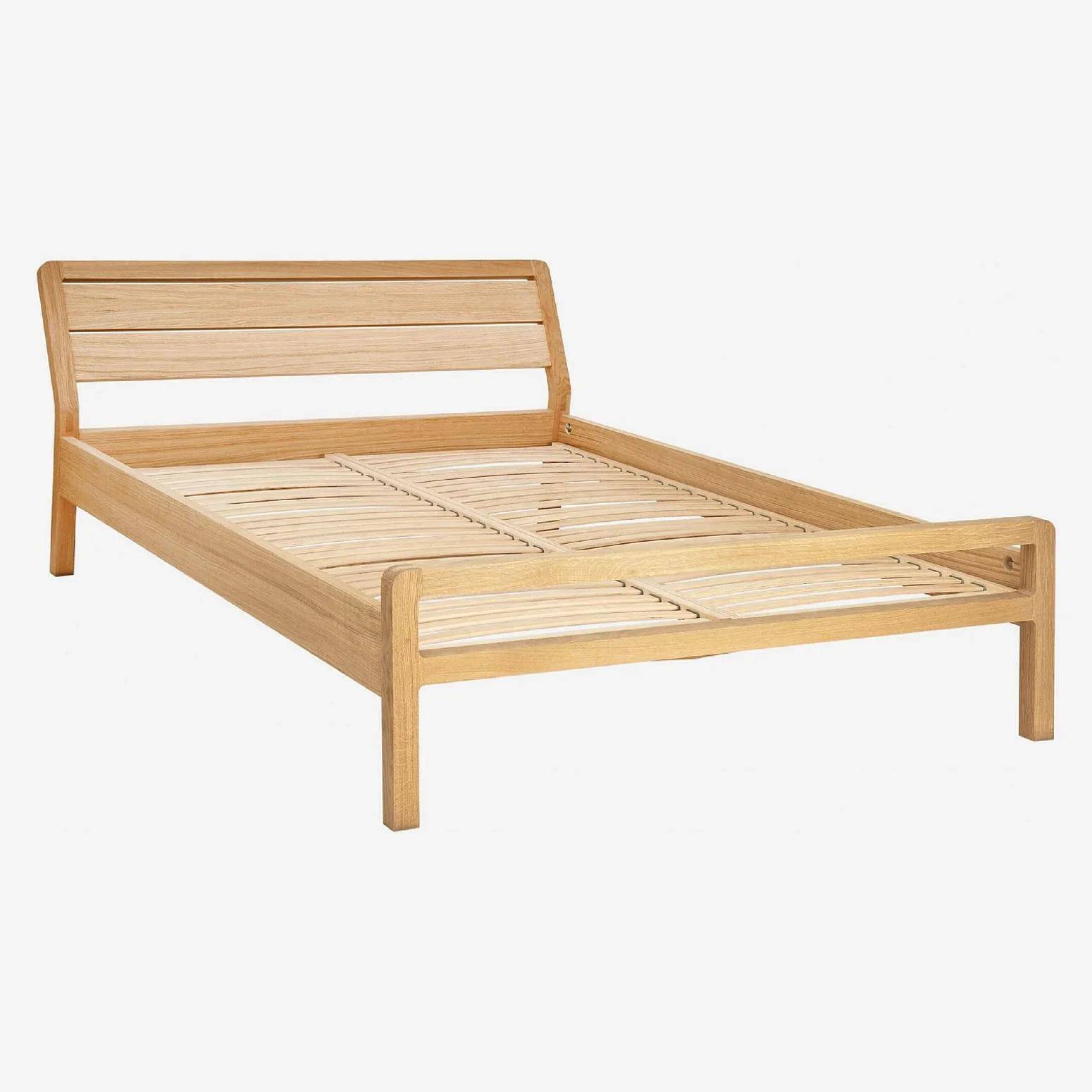 Bed Habitat Solid Oak 160x200 - Radius Collection - Designer Simon Pengelly