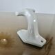 Art Deco white porcelain coat hook 1930s 40s
