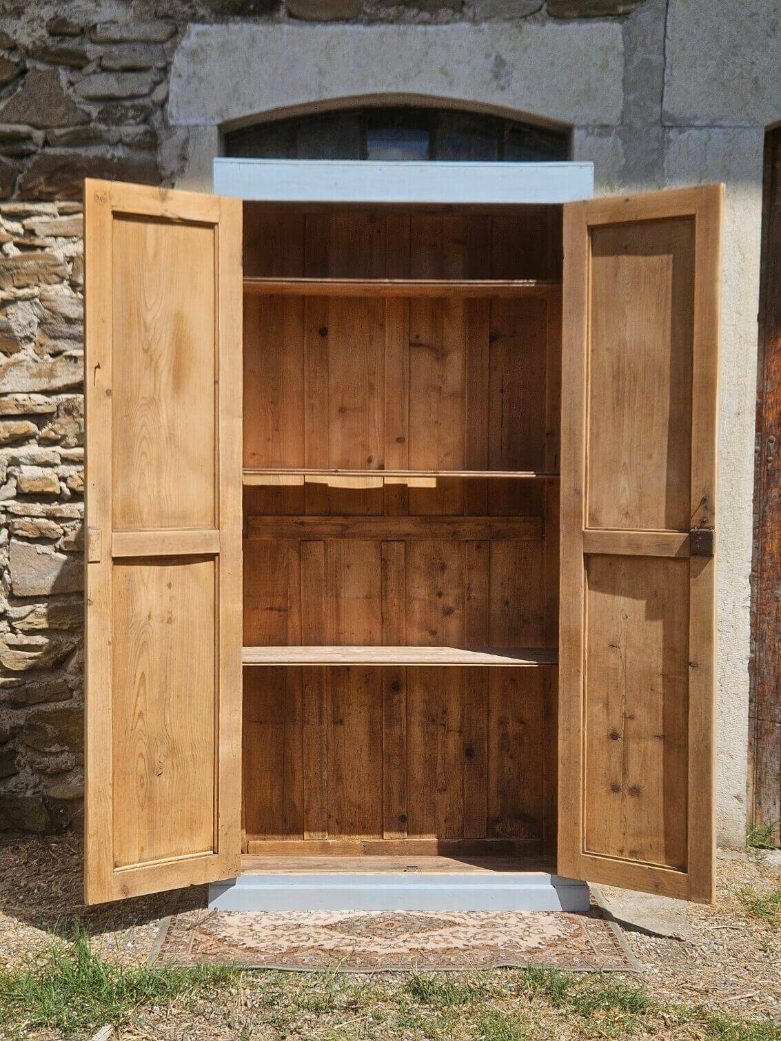 Renovated and distressed antique Parisian wardrobe | Gabrielle