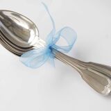Set of 6 Chritofle silver spoons