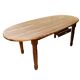 Extendable oval pine dining table 1970s