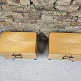 Pair of vintage 1960's bedside tables