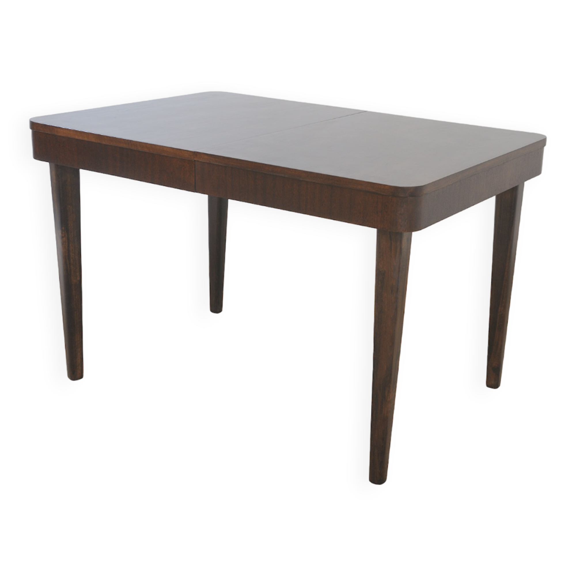 Fully renovated walnut folding dining table by Setona, 1950s