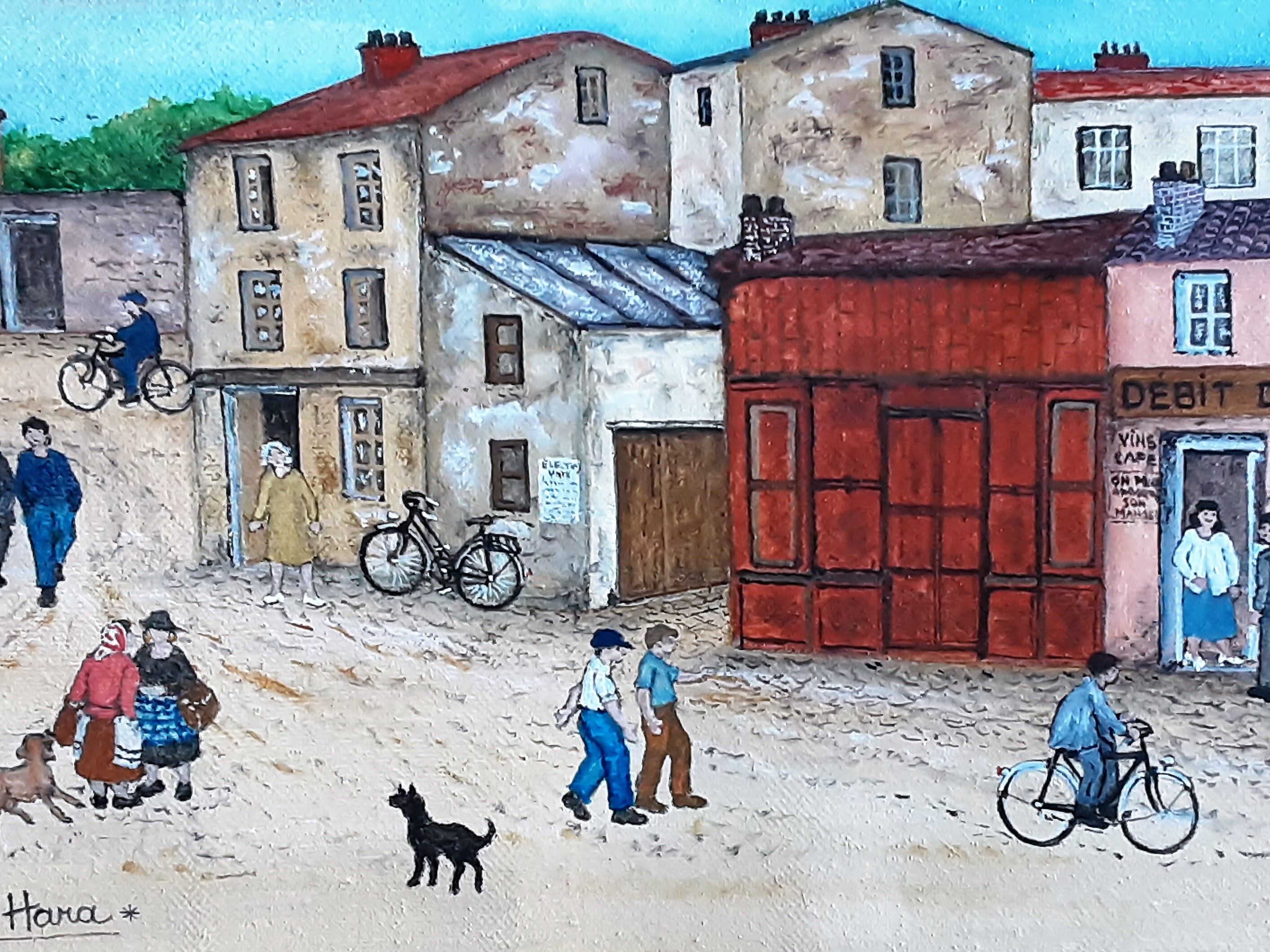 An old village of Jacques Hara XXth