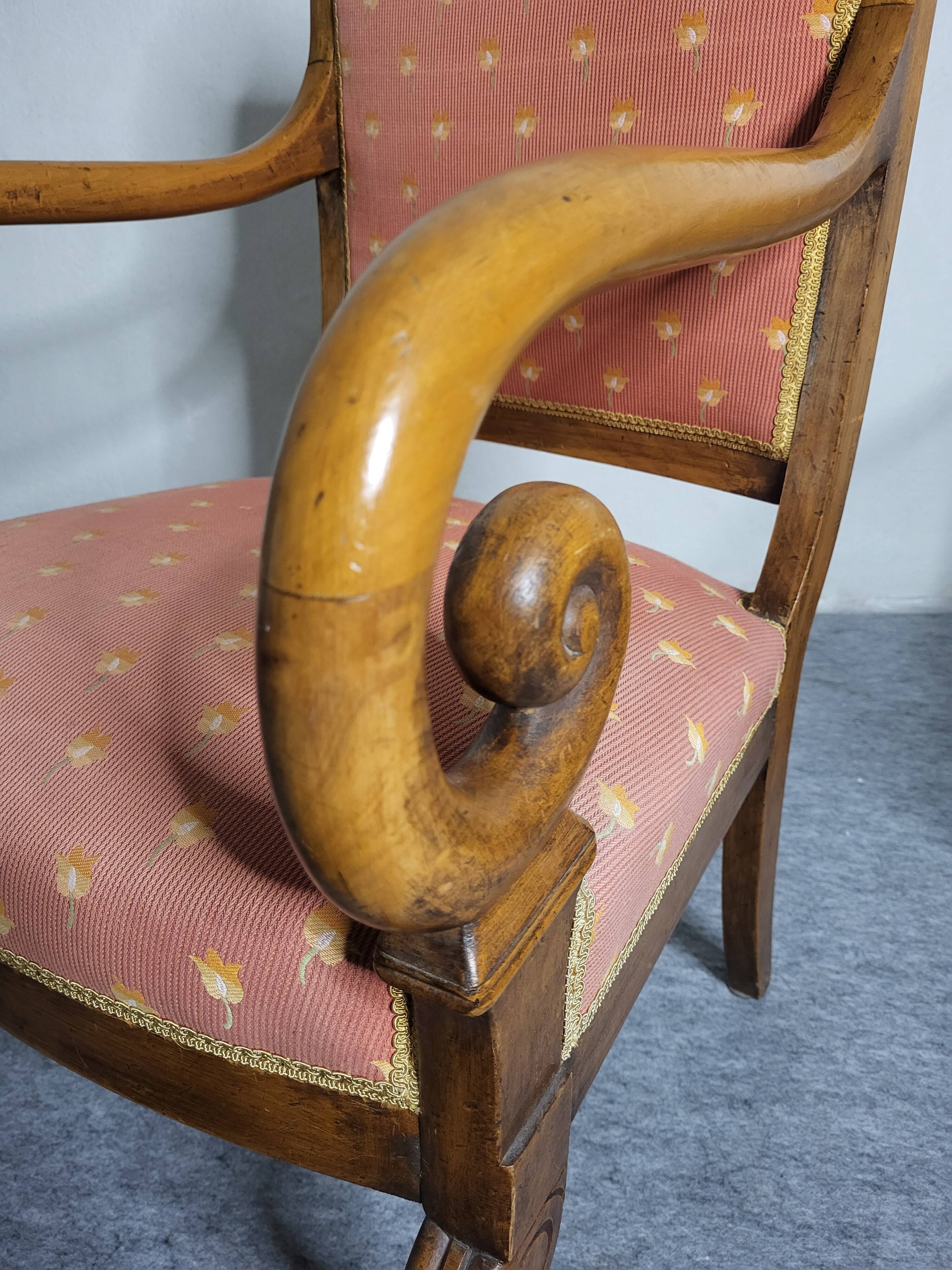 Pair of Louis Philippe XIXeme lacrosse armchairs