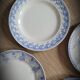 Set of 4 blue mismatched plates 2