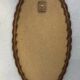 Oval mirror in rattan 1960s - 70x38cm