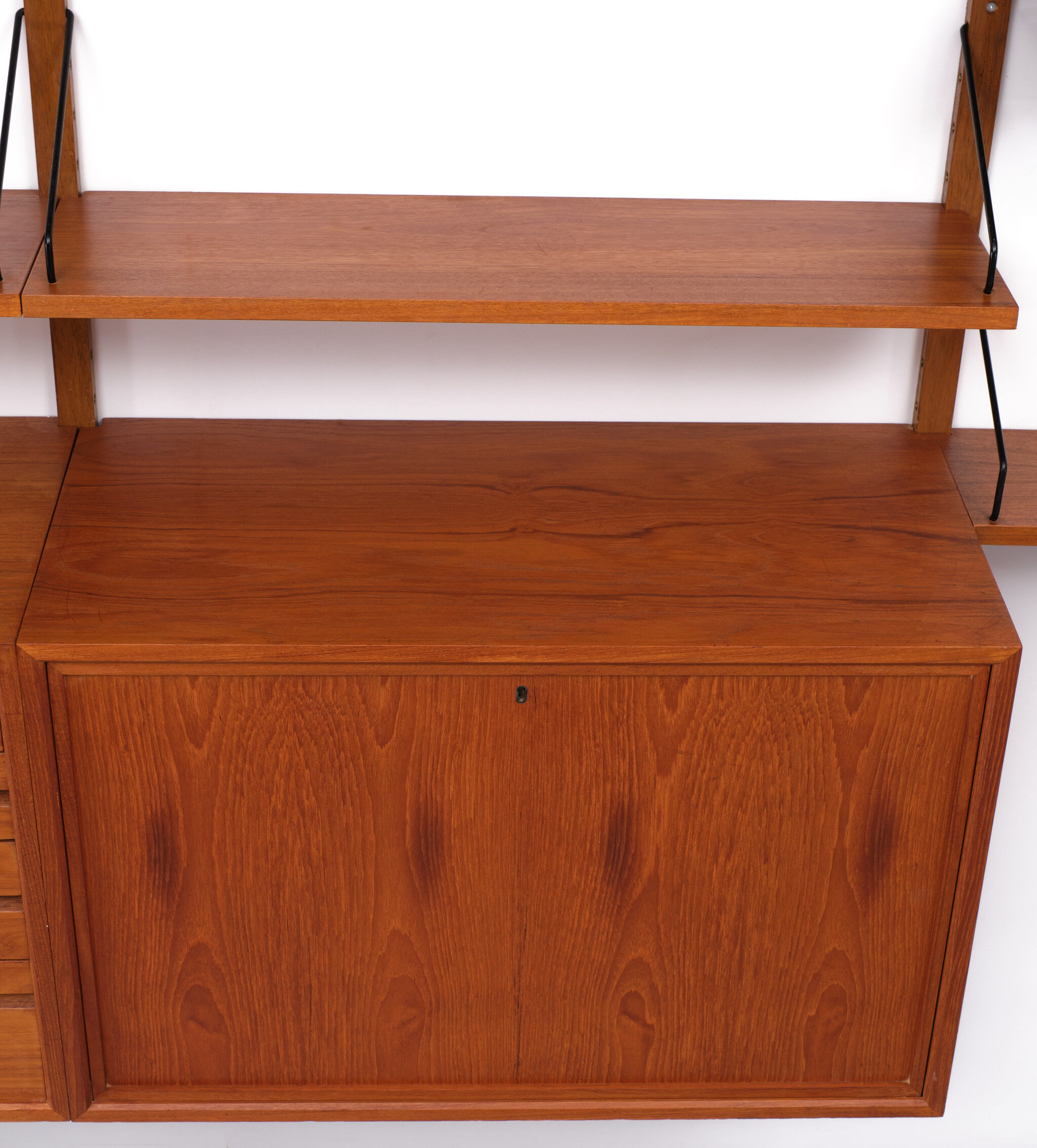 Large Poul Cadovius Royal wall system 1950s Denmark