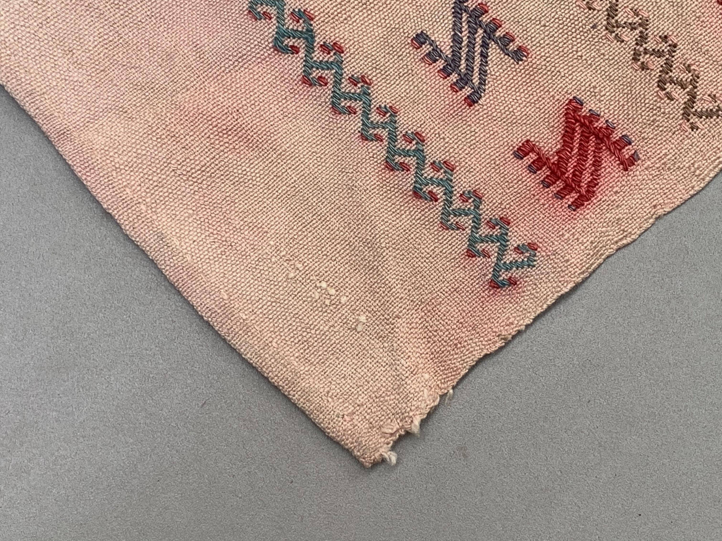 Old Turkish narrow Kilim Runner 114x50 cm shabby chic, vintage kelim