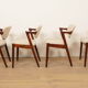 Set of 4 dining chairs | Kai Kristiansen | Z-chair – model 42 | Rosewood