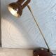 Desk lamp with an elm magnifying glass look from the 1980s.