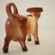 Milk jar in the shape of a vintage ceramic cow