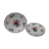 Lot of 5 flat plates Sarreguemines agreste models